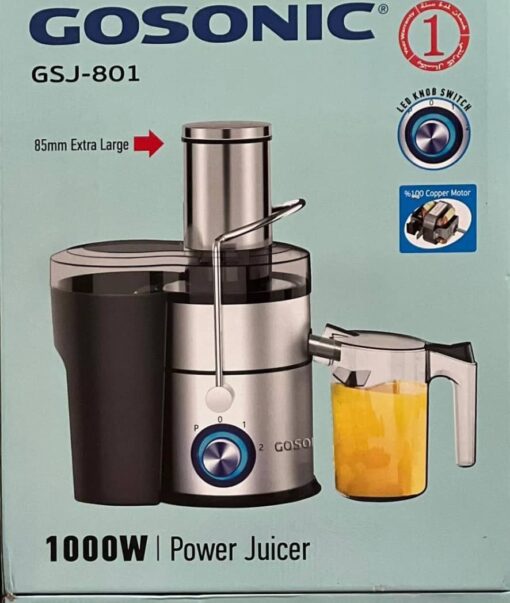آبمیوه گیری گوسونیک مدل GSJ-801 ظرفیت ۱ لیتر تک کاره ۲ سرعته