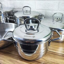 سرویس قابلمه استیل کرکماز 9 پارچه مدل A2000