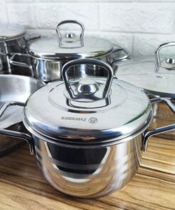 سرویس قابلمه استیل کرکماز 9 پارچه مدل A2000